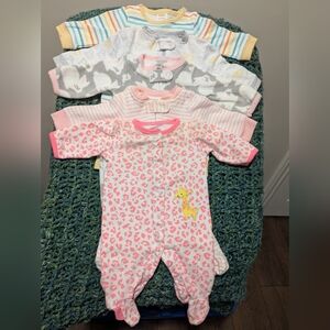 Baby Newborn Footed Sleepers (5)